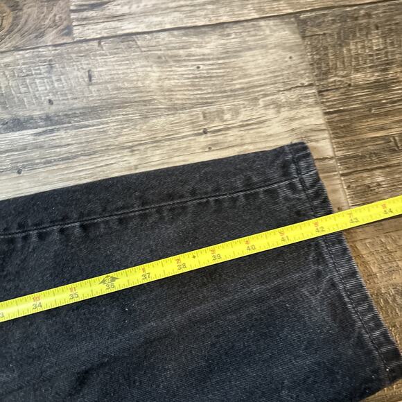 Vintage Levis Made USA 550 Black Denim Jeans Relaxed Size 36x32 - Picture 9 of 10